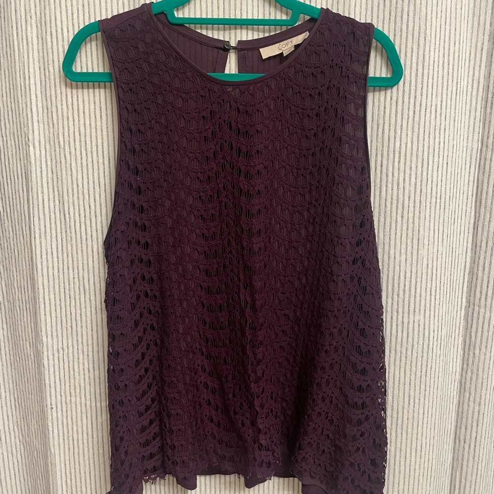 Purple Lace Blouse